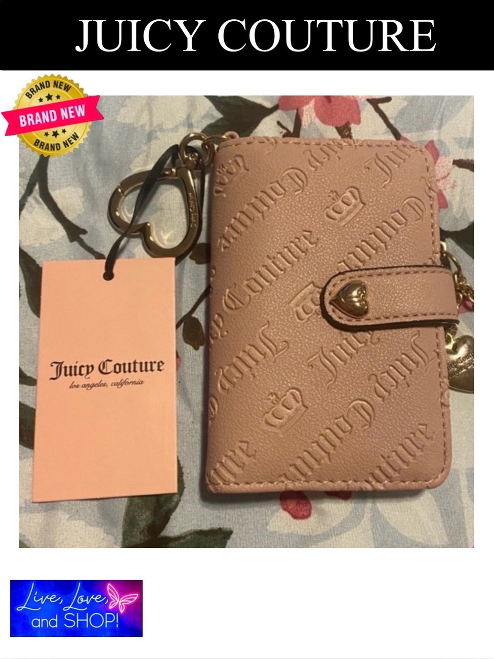 JUICY COUTURE Wallet w/Charm, NWT